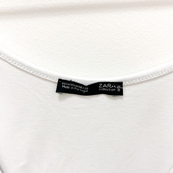 SOLD - ZARA BASIC WHITE TANK TOP, SIZE M - Picture 5 of 6